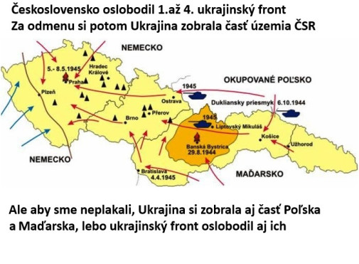 poďakovanie Ukrajinským osloboditeľom
